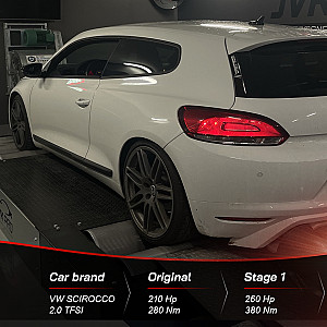 VW SCIROCCO 2.0TFSI 210Hp Stage1