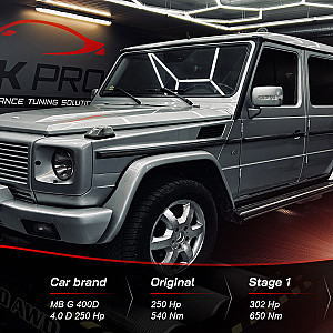 MERCEDES G 400D 4.0D 250Hp Stage1 + EGR
